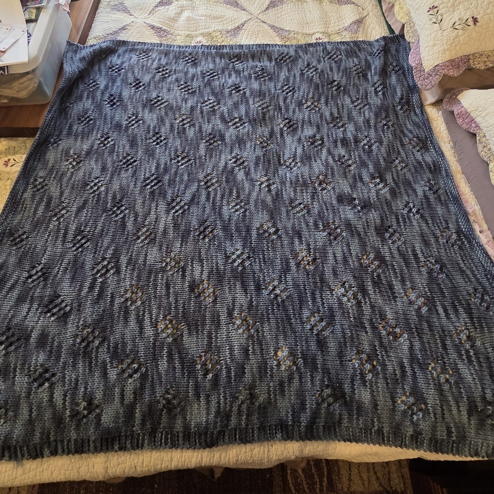 Handknit Baby Blanket Or Lap Blanket